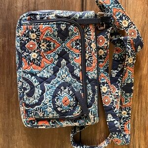 Vera Bradley Blue and Orange Crossbody Bag